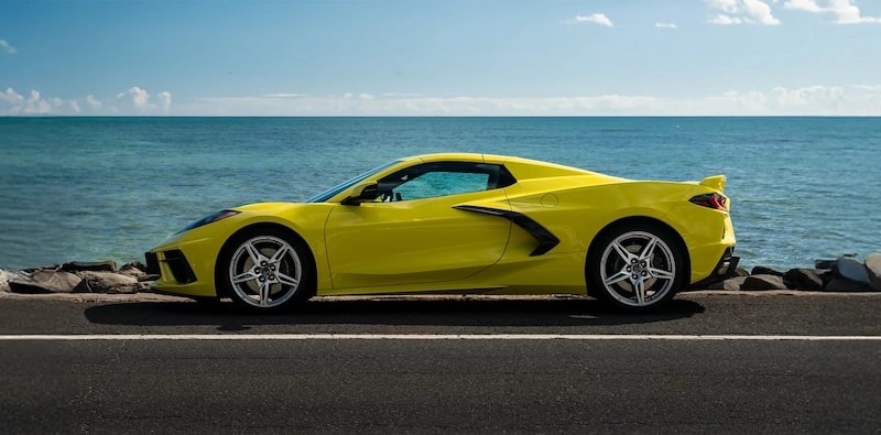 Corvette convertible panoramic view mobile